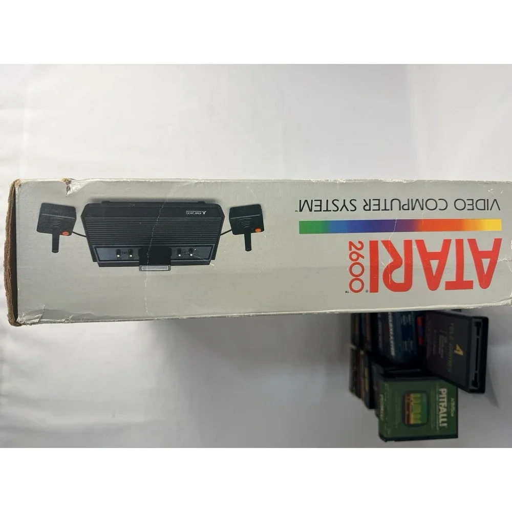 Atari 2600 Video Computer System Boxed Tested Console 16 Games Joystick PSU